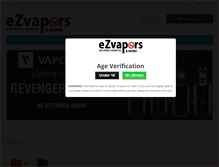 Tablet Screenshot of ezvapors.com